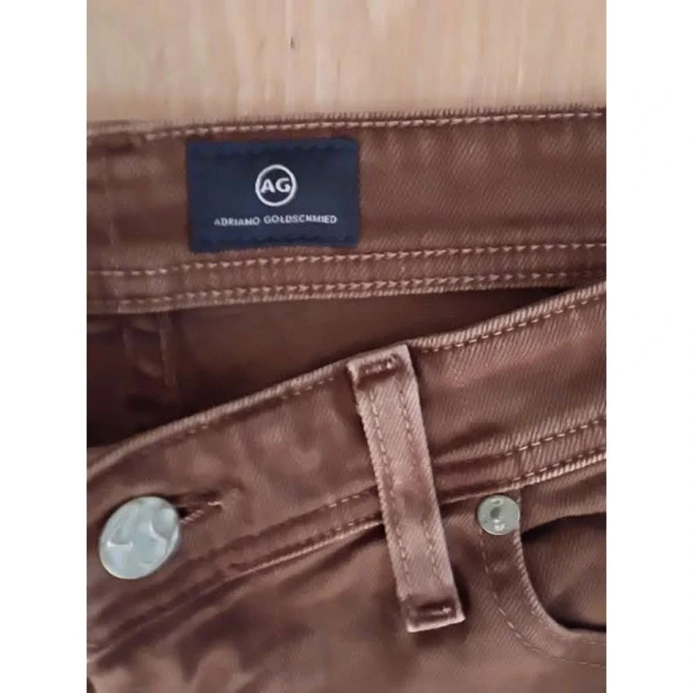 AG‎ Graduate Tailored Leg NWOT Brown Jeans Mens 32x33 Vault Premium Denim $198